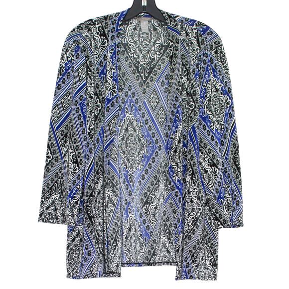 Chicos Travelers Cardigan Boho Minimalist Y2K Coastal Grandma Sheer Size 3 XL 16 - Picture 1 of 5